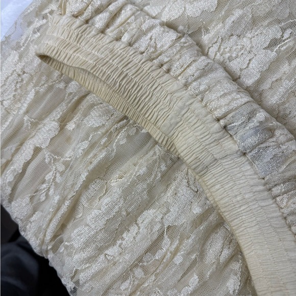 Vintage Phool Womens Sheer Lace Midi Skirt Sz L Coquette Fairy Festival Cottage - Picture 7 of 8